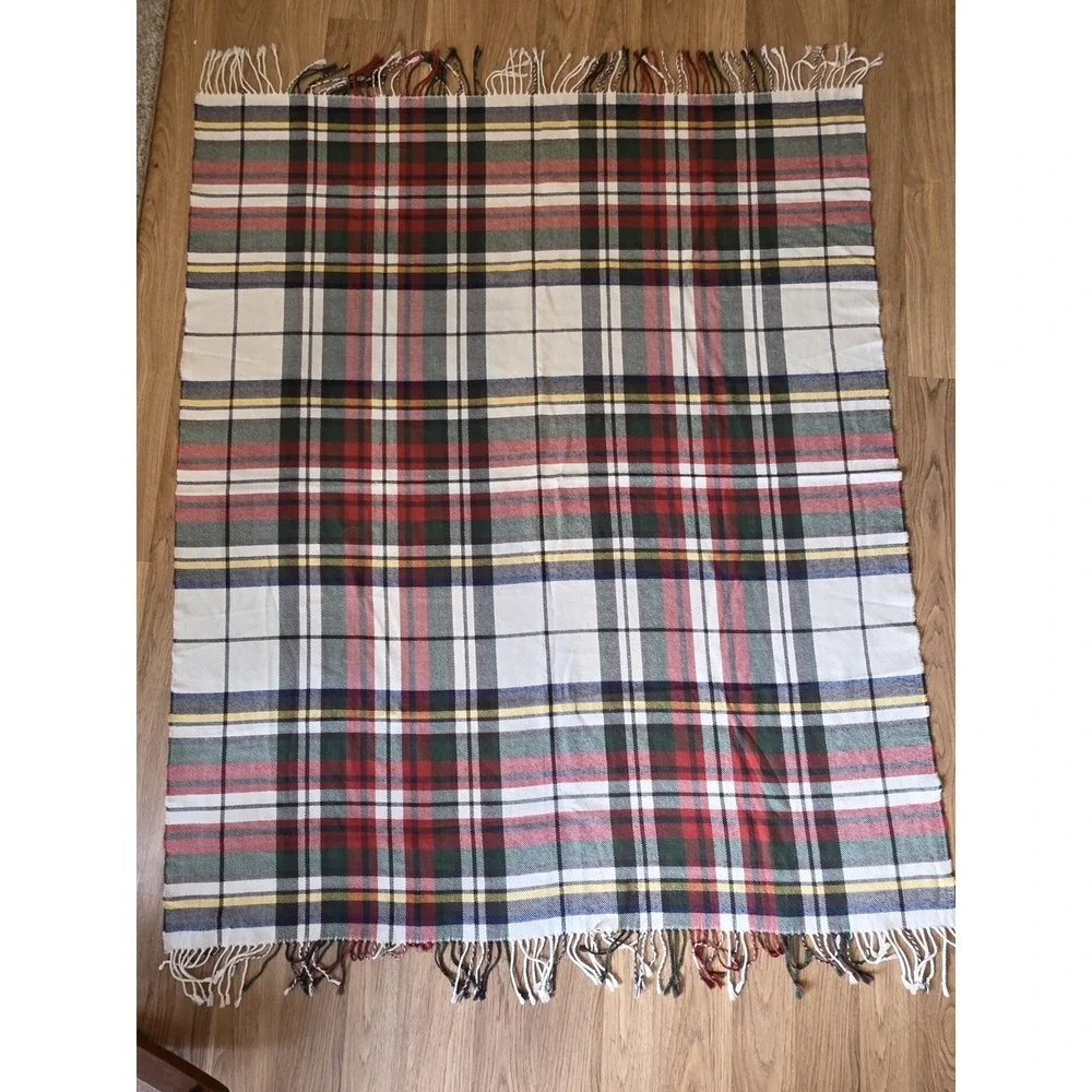 Pottery Barn Throw Blanket Tartan Denver Plaid 50
